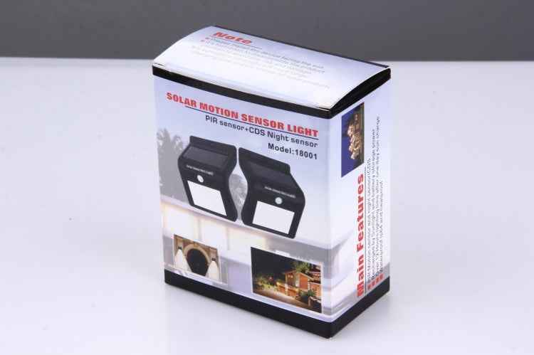 8 LEDs Solar Motion Sensor Wall Light with Solar Panel