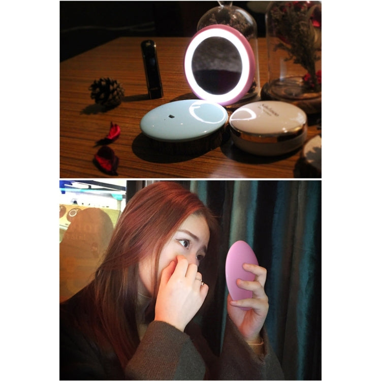 OneFire 1W 10 LEDs Multi-function Rechargeable Donut Shaped Makeup Mirror LED Desk Lamp Night Light, DC 5V
