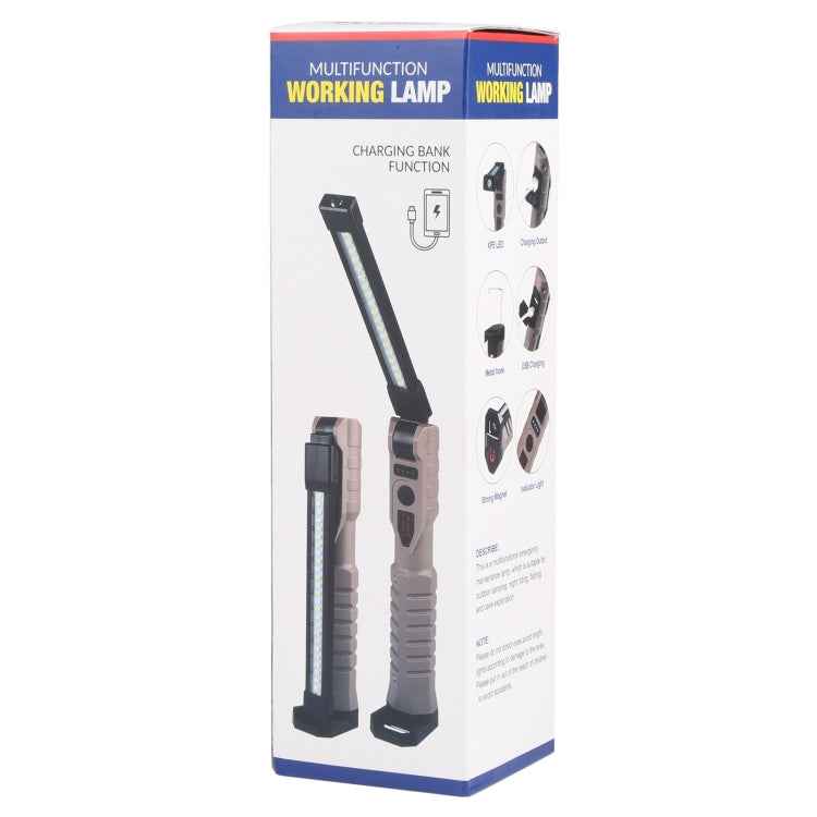 FA-WK06 Multifunctional Rechargeable Folding Work Emergency Light with Power Bank Function