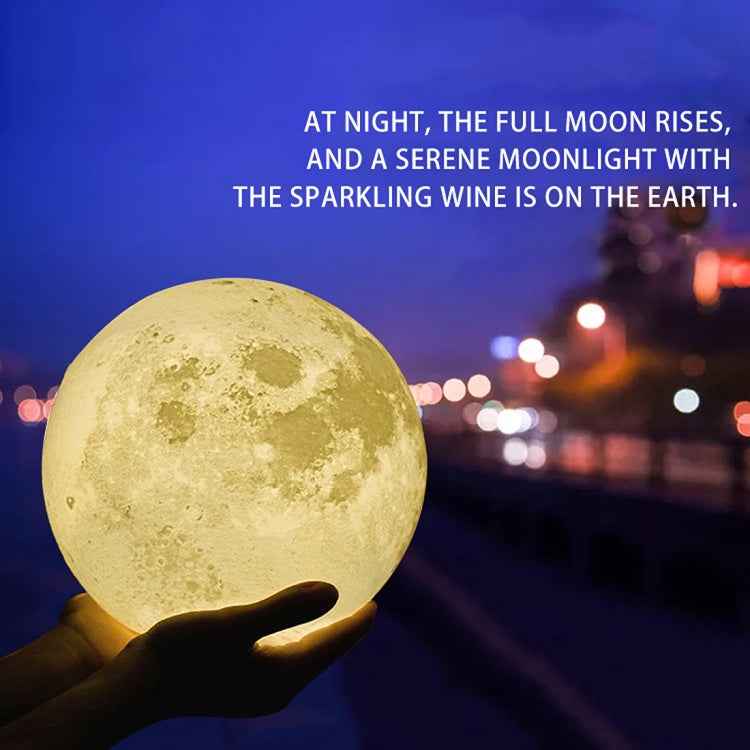 USB Charging 2-Color Changing Energy-saving LED Night Light with Wooden Holder Base, Touch Control 2-Color(15cm)