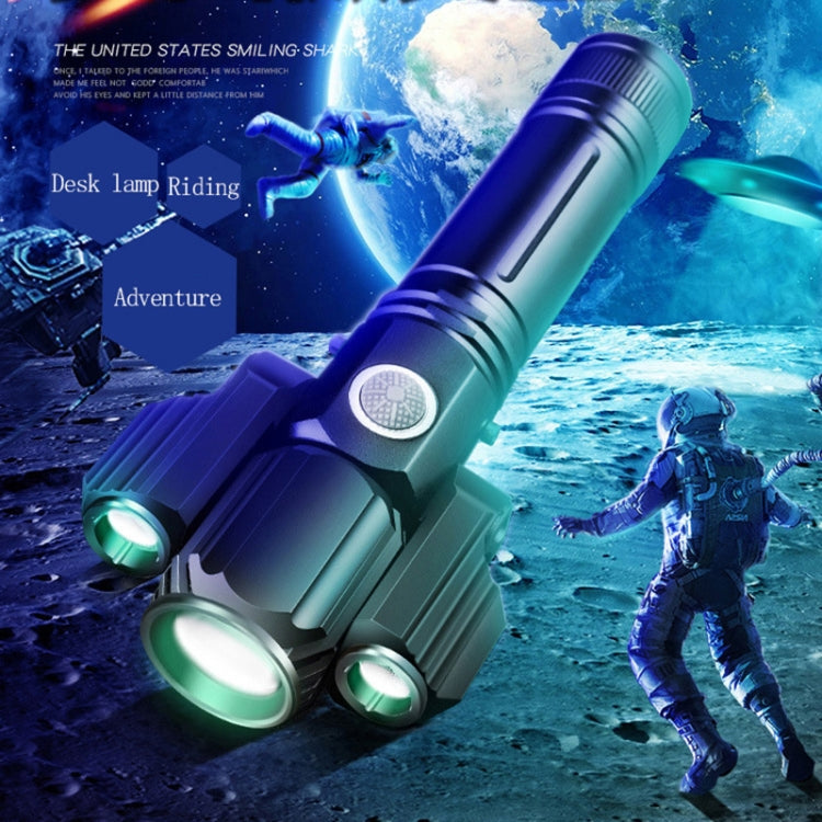 KS-739 USB Charging Waterproof T6+XPE Fixed Focus LED Flashlight with 4-Modes, KS-739