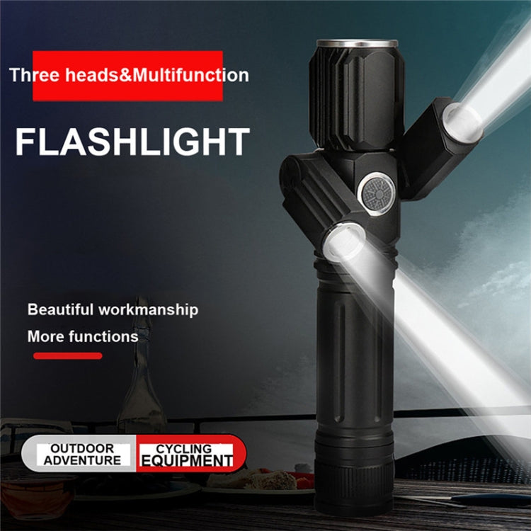 KS-738 USB Charging Waterproof T6+XPE Zoomable LED Flashlight with 4-Modes & 18650 lithium battery, KS-738 (&18650)