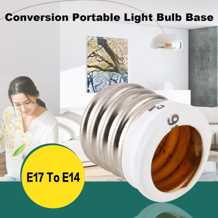 E17 to E14 Light Lamp Bulbs Adapter Converter, E17 to E14