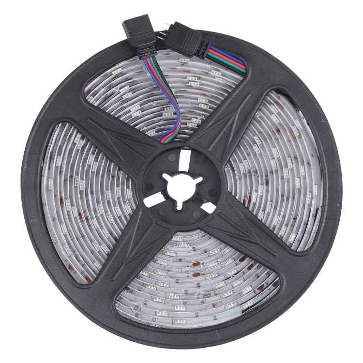 5m 150 LEDs SMD 5050 IP65 Waterproof Bluetooth RGB Light Strip with 24-keys Remote Control, EU Plug