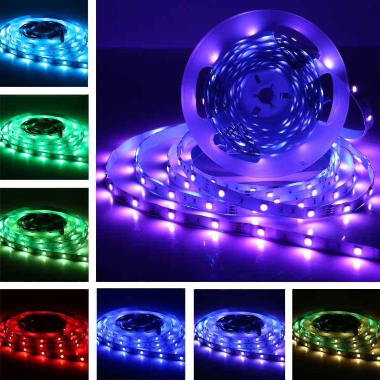 10m 300 LEDs SMD 5050 IP44 Waterproof RGB Light Strip with 24-keys Remote Control, EU Plug