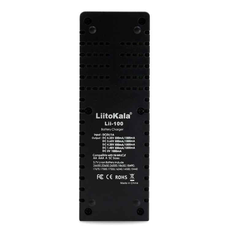 LiitoKala Lii-100 Battery Charger for Li-ion IMR 18650, 18490, 18350, 17670, 17500, 16340 (RCR123), 14500, 10440