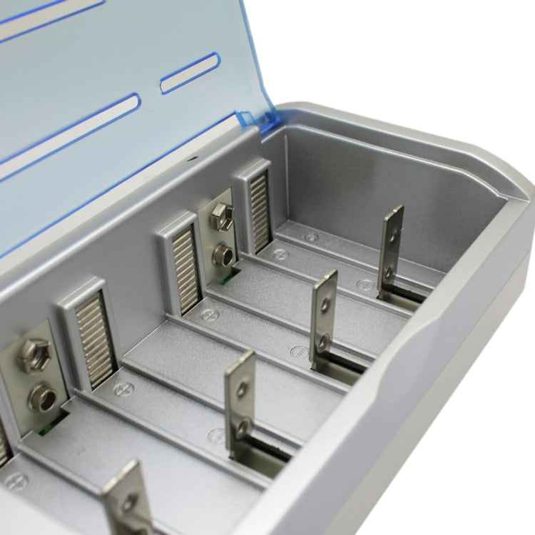 AC 100-240V 4 Slot Battery Charger for AA & AAA & C / D Size Battery, with LCD Display, AU Plug