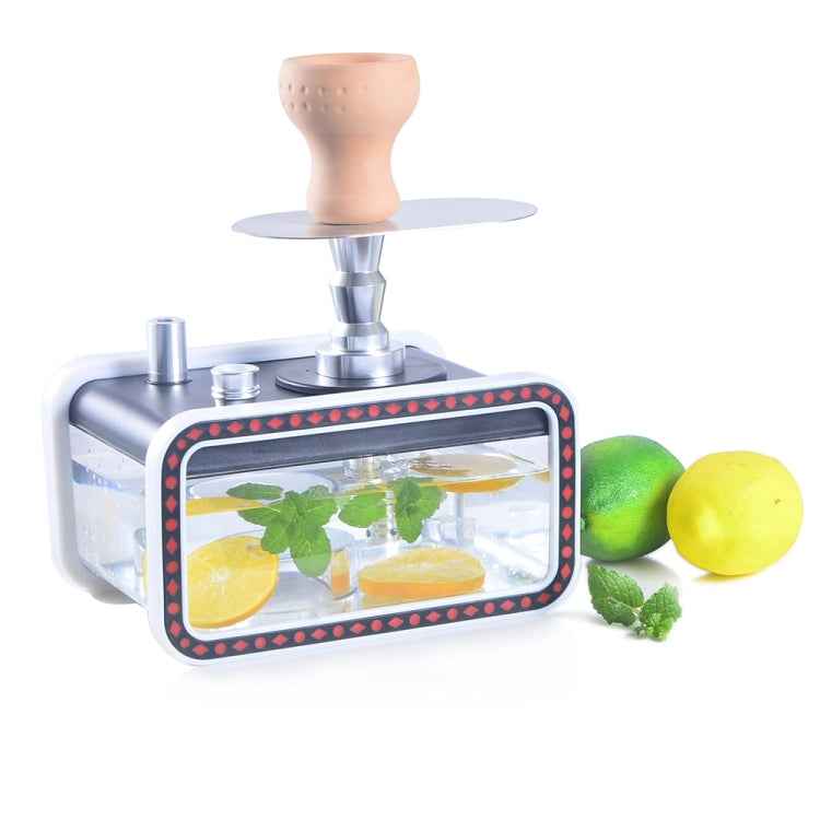 22528-YZH Acrylic Double Pipe Hookah Set