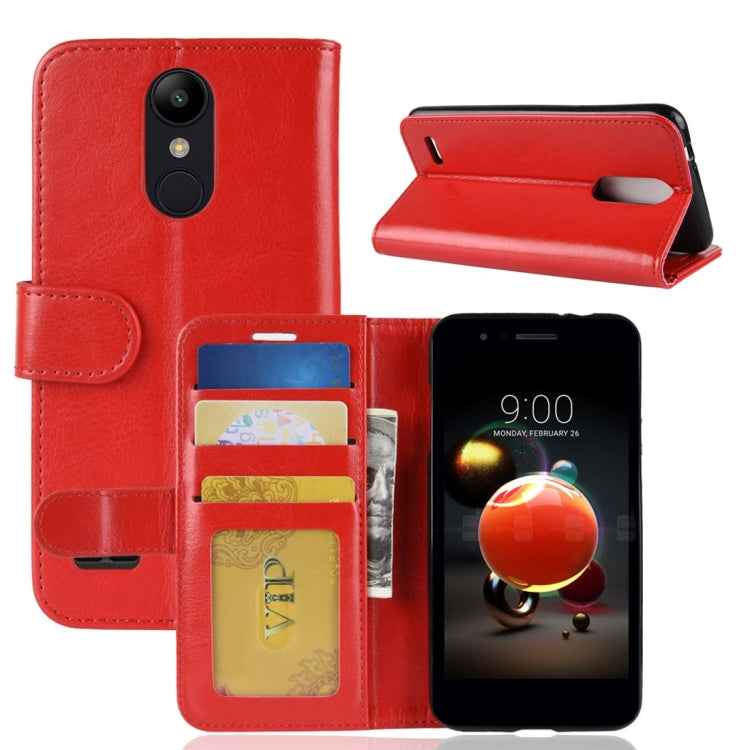 For LG K8 (2018) / X210EM / LG K9 PU + TPU Crazy Horse Texture Horizontal Flip Leather Case with Wallet & Holder & Card Slots