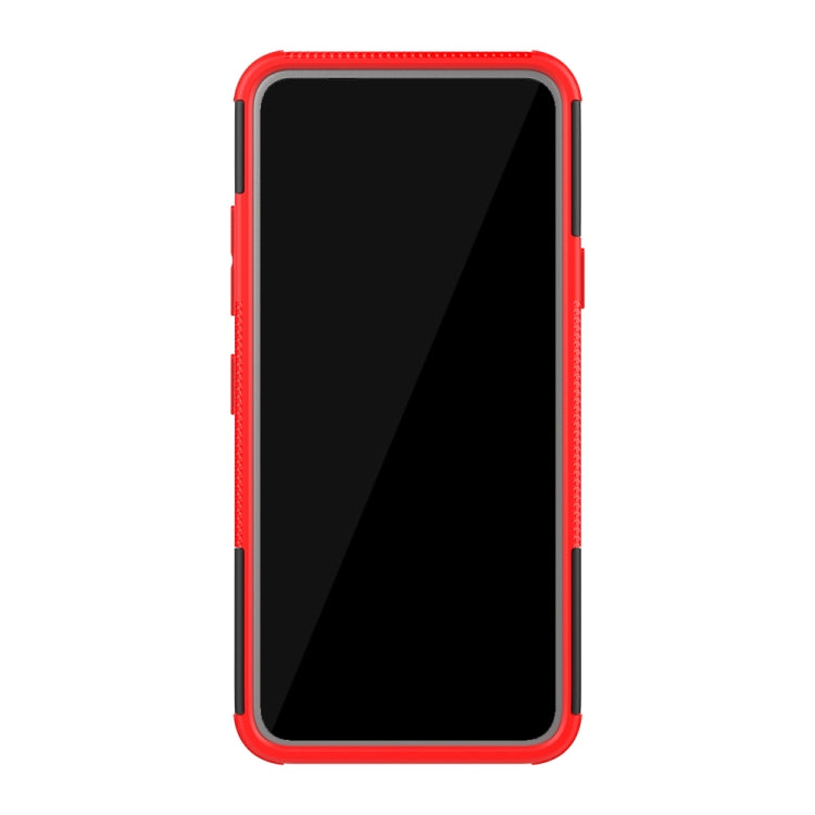 Shockproof PC + TPU Tire Pattern Case for LG K40, with Holder, For LG K40