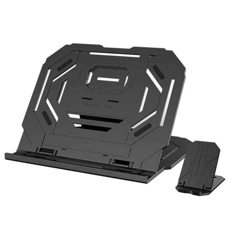 T3 Multi-function Hollow Design Cooling Bracket with 10-Level Adjustable Angle for Notebook, MacBook, iPad, Mobile Phones