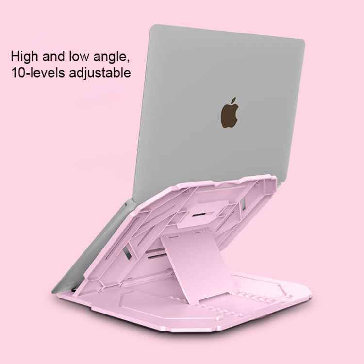 T3 Multi-function Hollow Design Cooling Bracket with 10-Level Adjustable Angle for Notebook, MacBook, iPad, Mobile Phones