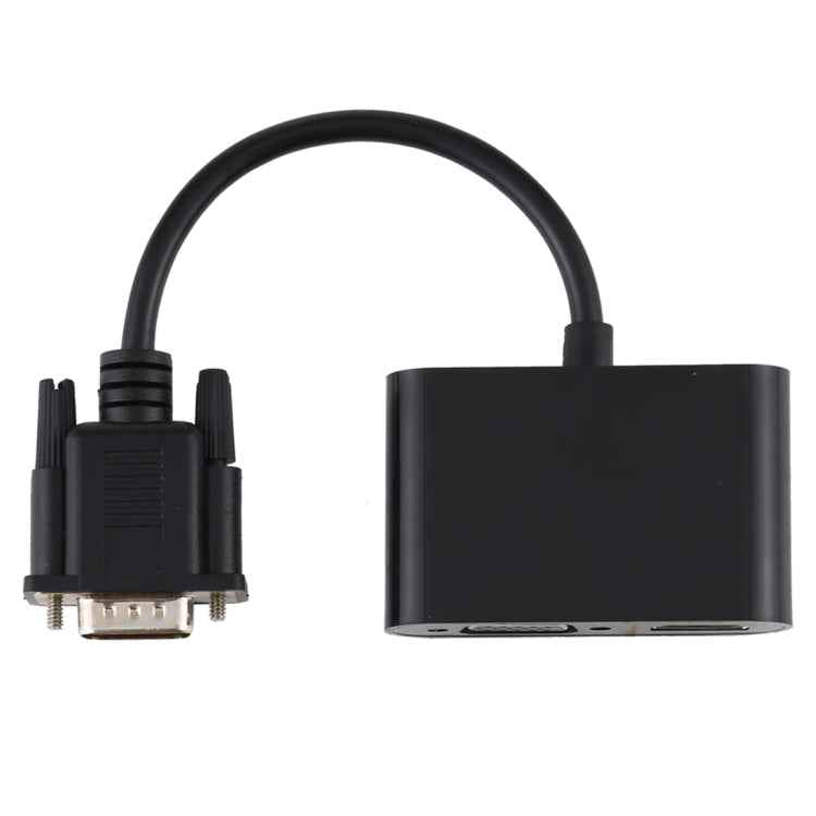 2 in 1 VGA to HDMI + VGA 15 Pin HDTV Adapter Converter with Audio