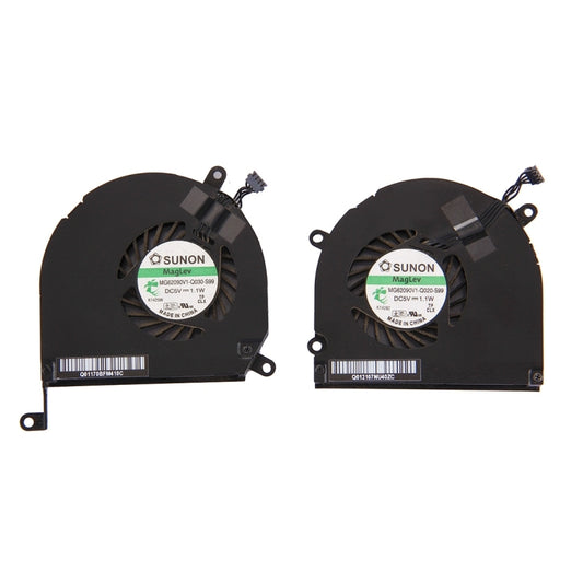 1 par de ventiladores de refrigeración (izquierdo y derecho) para MacBook Pro de 15,4 pulgadas (2009-2011) A1286 / MB985 / MC721 / MC371 (A1286)