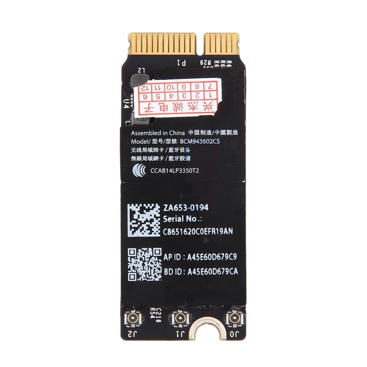 Original Wireless LAN Network Adapter Card for Macbook Pro 13.3 inch & 15.4 inch (2015) / A1398 / A1502