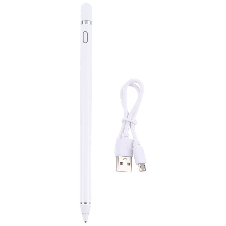 Pencil Universal Rechargeable Active Capacitive Stylus Pen with Magnetic Cap, Pencil White, Pencil Black