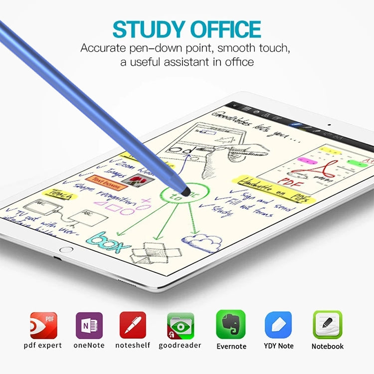 Universal Two-end Rubber Nibs Capacitive Stylus Pen with Magnetic Cap