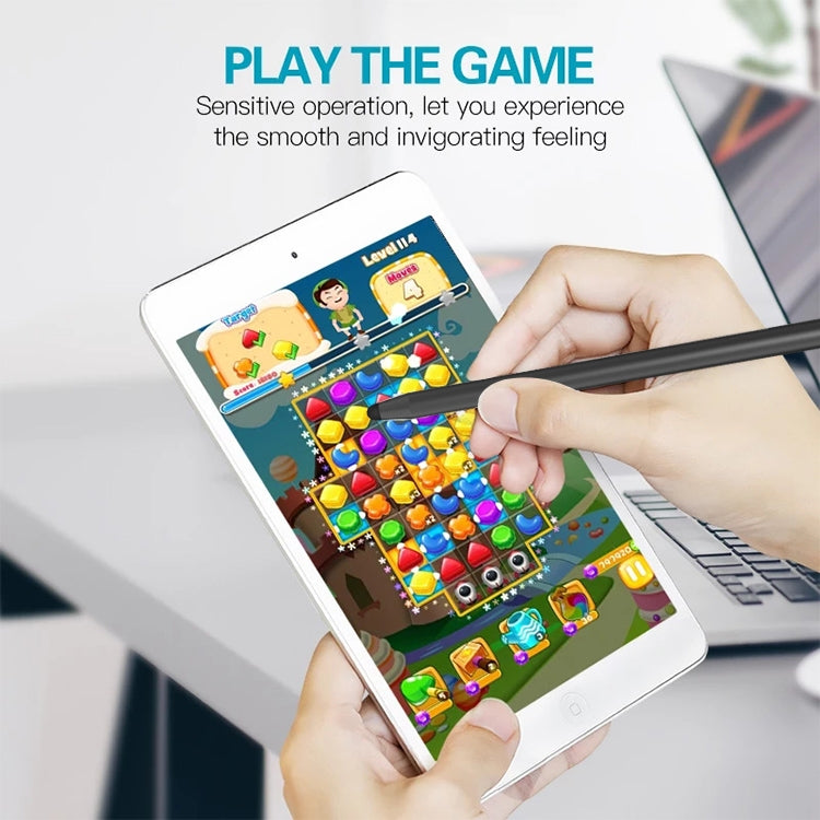 Universal Two-end Rubber Nibs Capacitive Stylus Pen with Magnetic Cap