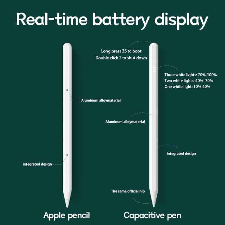 JD12 Anti-mistouch Stylus Pen with Battery Display