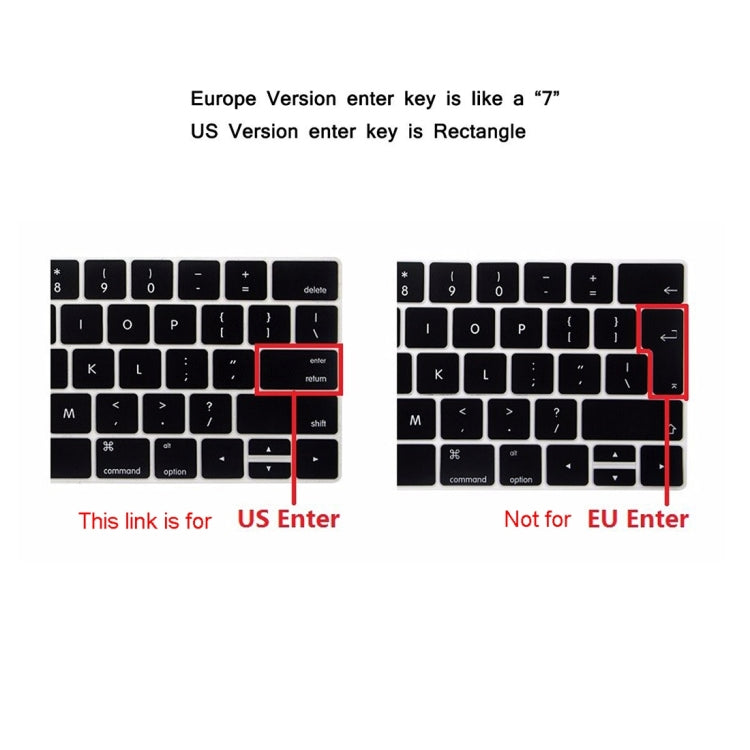 ENKAY Hat-Prince 2 in 1 Crystal Hard Shell Plastic Protective Case + US Version Ultra-thin TPU Keyboard Protector Cover for 2016 New MacBook Pro 15.4 inch with Touchbar (A1707), 15.4 inch with Touch Bar US Version