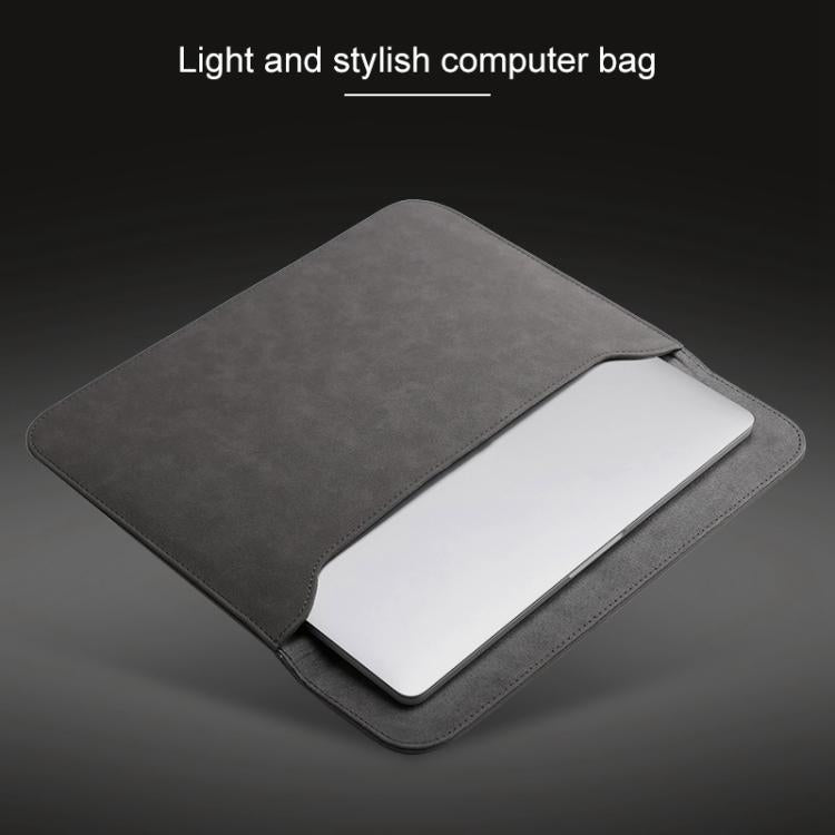 2 in 1 Horizontal Matte Leather Laptop Inner Bag + Power Bag for MacBook 12 inch A1534 (2015 - 2017), MacBook 12 inch A1534 (2015 - 2017)
