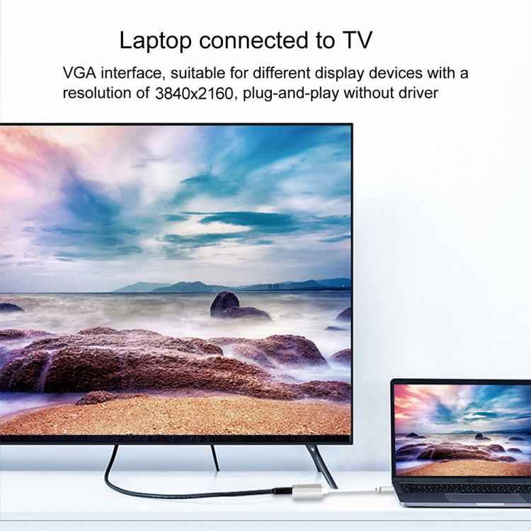 4 in 1 USB / Type-C to 4K HDMI + VGA + USB 3.0 Interface Multifunction Adapter