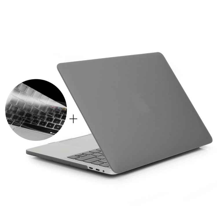 ENKAY Hat-Prince 2 in 1 Frosted Hard Shell Plastic Protective Case + Europe Version Ultra-thin TPU Keyboard Protector Cover for 2016 MacBook Pro 13.3 Inch without Touch Bar (A1708)