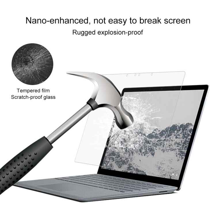 0.4mm 9H Surface Hardness Full Screen Tempered Glass Film for Microsoft Surface Laptop 13.5 inch