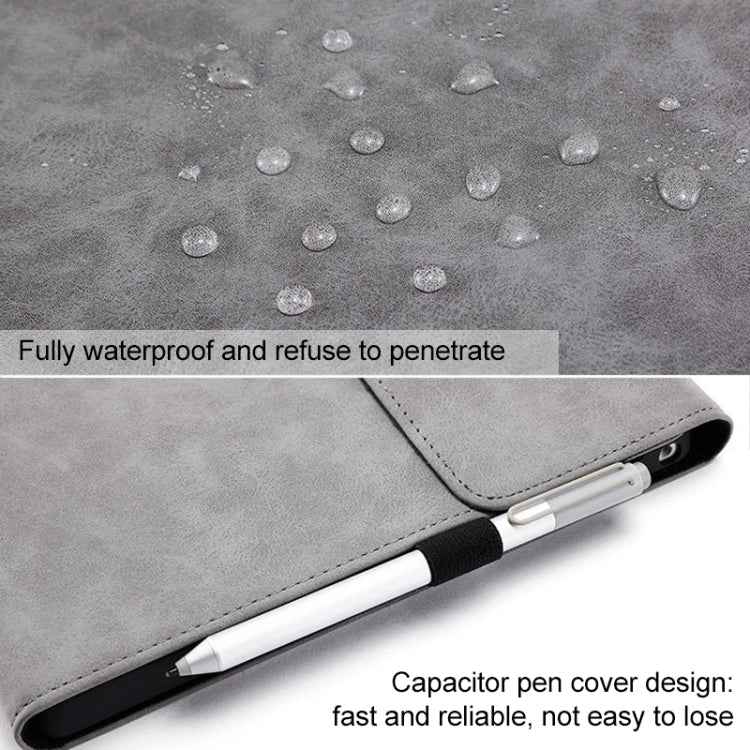 For Microsoft Surface Pro 7 / 7+ South African Sheepskin Magnetic Horizontal Flip Leather Case + Power Supply Bag with Pen Slot & Holder