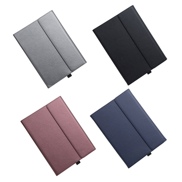 For Microsoft Surface Pro 7 / 7+ Microfiber Lambskin Texture Magnetic Horizontal Flip Leather Case with Pen Slot & Holder, Case