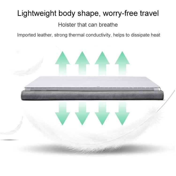 For Microsoft Surface Pro 7 / 7+ Microfiber Lambskin Texture Magnetic Horizontal Flip Leather Case with Pen Slot & Holder