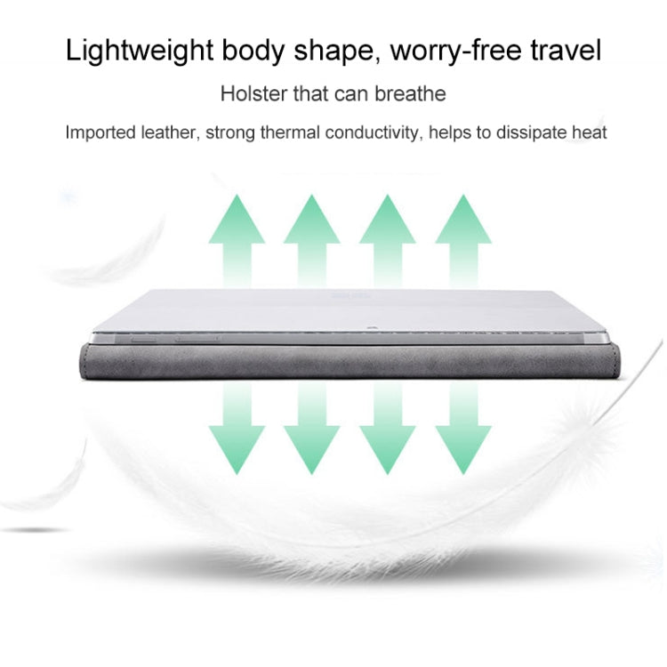 For Microsoft Surface Pro 7 / 7+ Microfiber Lambskin Texture Magnetic Horizontal Flip Leather Case with Pen Slot & Holder, Case