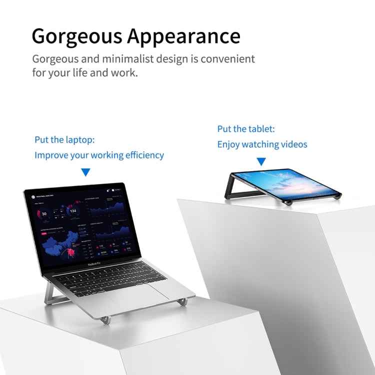 ROCK Mini Ultrathin Portable Foldable Design Laptop Bracket Stand