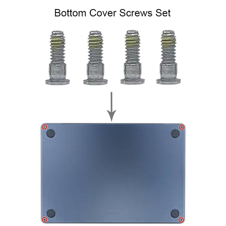 For MacBook Air 15.3 M2 A2941 Bottom Cover Screws Set
