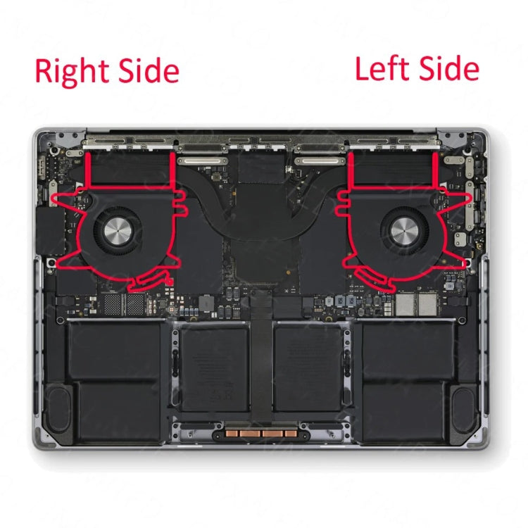 1 Pairs CPU Cooling Cooler Fan For MacBook Pro M2 14 A2779 2023 EMC3650