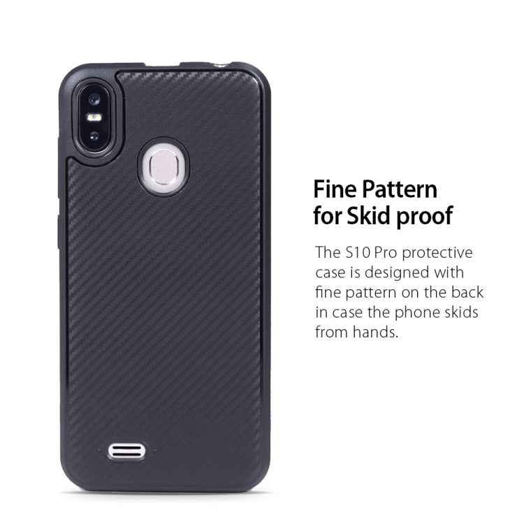 Carbon Fiber Texture TPU Protective Case for Ulefone S10 Pro