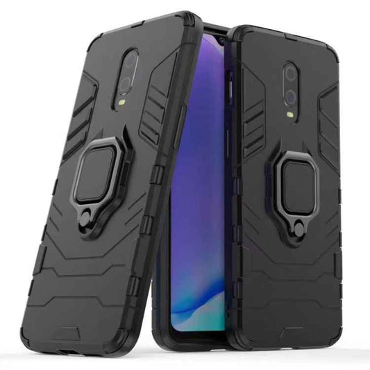 PC + TPU Shockproof Protective Case with Magnetic Ring Holder for OnePlus 7