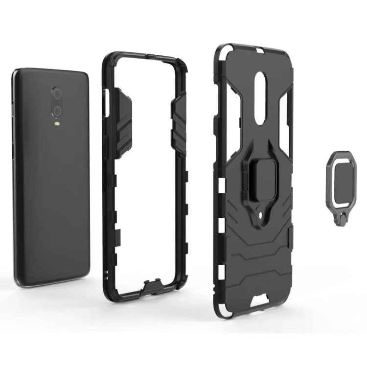 PC + TPU Shockproof Protective Case with Magnetic Ring Holder for OnePlus 7
