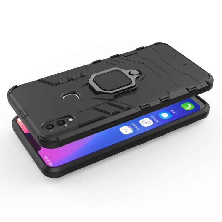 PC + TPU Shockproof Protective Case for Vivo V9, with Magnetic Ring Holder