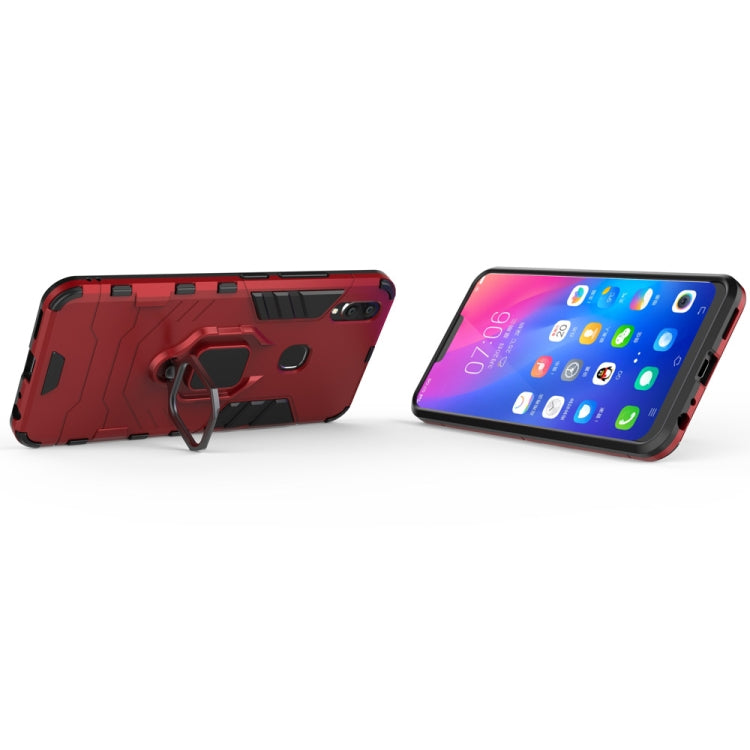 PC + TPU Shockproof Protective Case for Vivo V9, with Magnetic Ring Holder, For Vivo V9