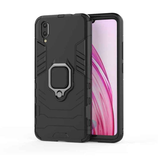 PC + TPU Shockproof Protective Case for Vivo X23, with Magnetic Ring Holder