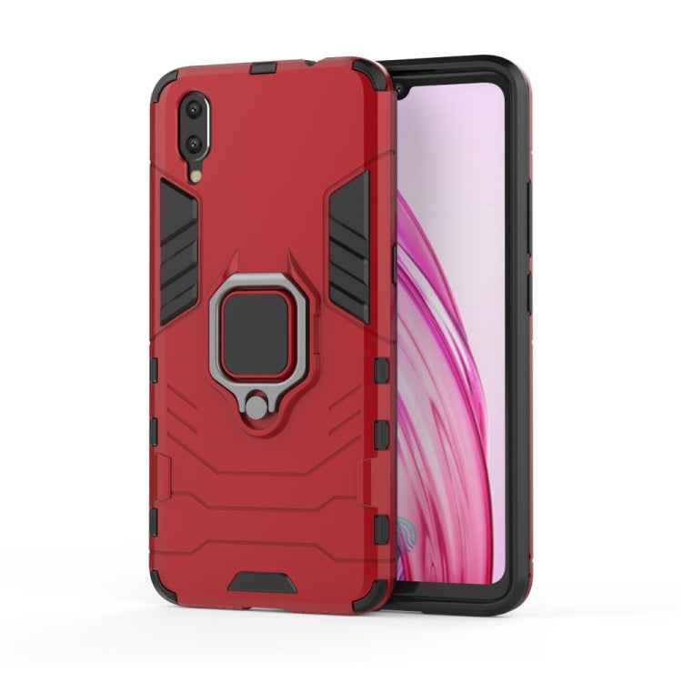 PC + TPU Shockproof Protective Case for Vivo X23, with Magnetic Ring Holder