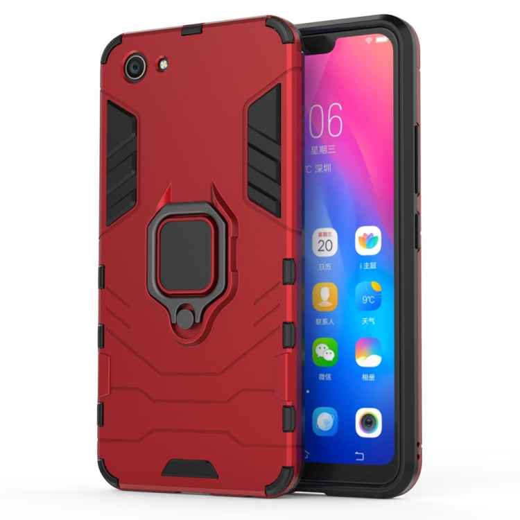 PC + TPU Shockproof Protective Case for Vivo Y83, with Magnetic Ring Holder