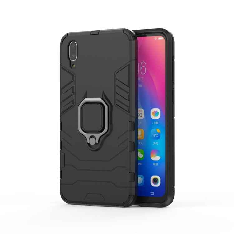 PC + TPU Shockproof Protective Case for Vivo Y97, with Magnetic Ring Holder
