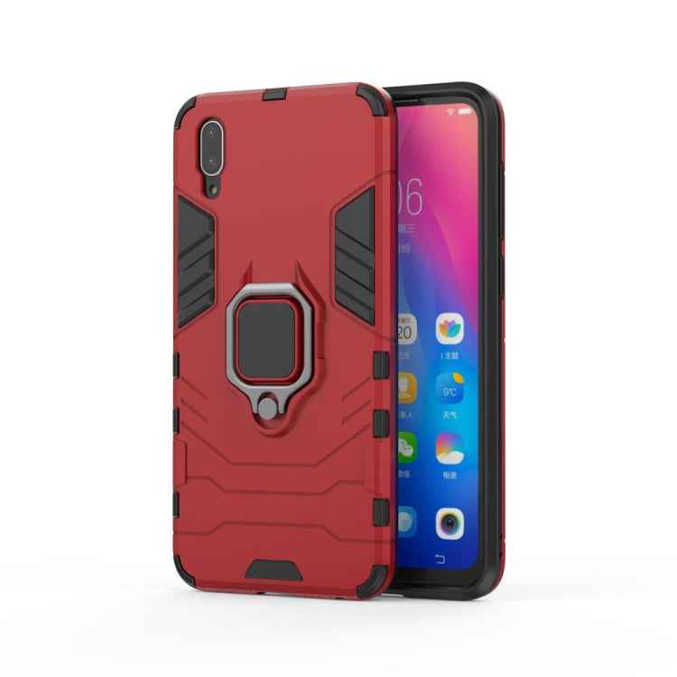 PC + TPU Shockproof Protective Case for Vivo Y97, with Magnetic Ring Holder