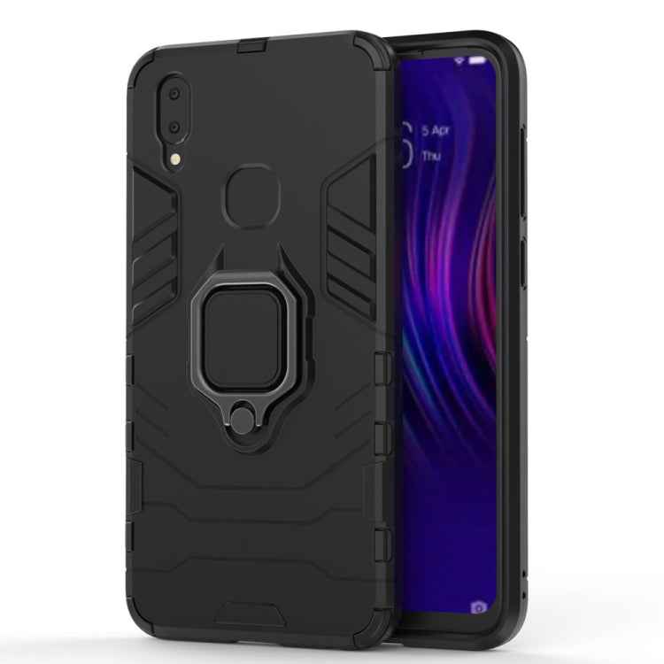 PC + TPU Shockproof Protective Case for Vivo V11i, with Magnetic Ring Holder