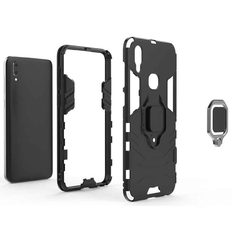 PC + TPU Shockproof Protective Case for Vivo V11i, with Magnetic Ring Holder