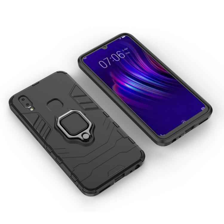 PC + TPU Shockproof Protective Case for Vivo V11i, with Magnetic Ring Holder