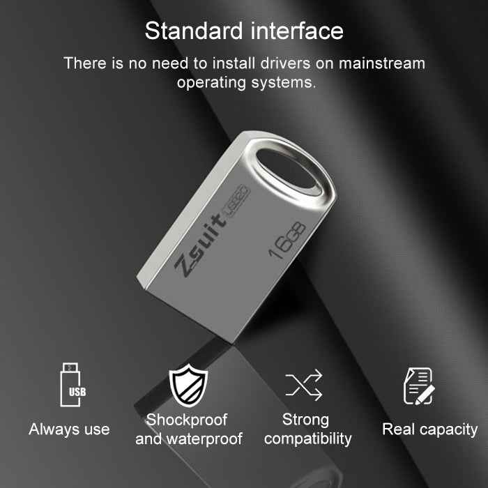 Zsuit 32GB USB 2.0 Mini Metal Ring Shape USB Flash Disk
