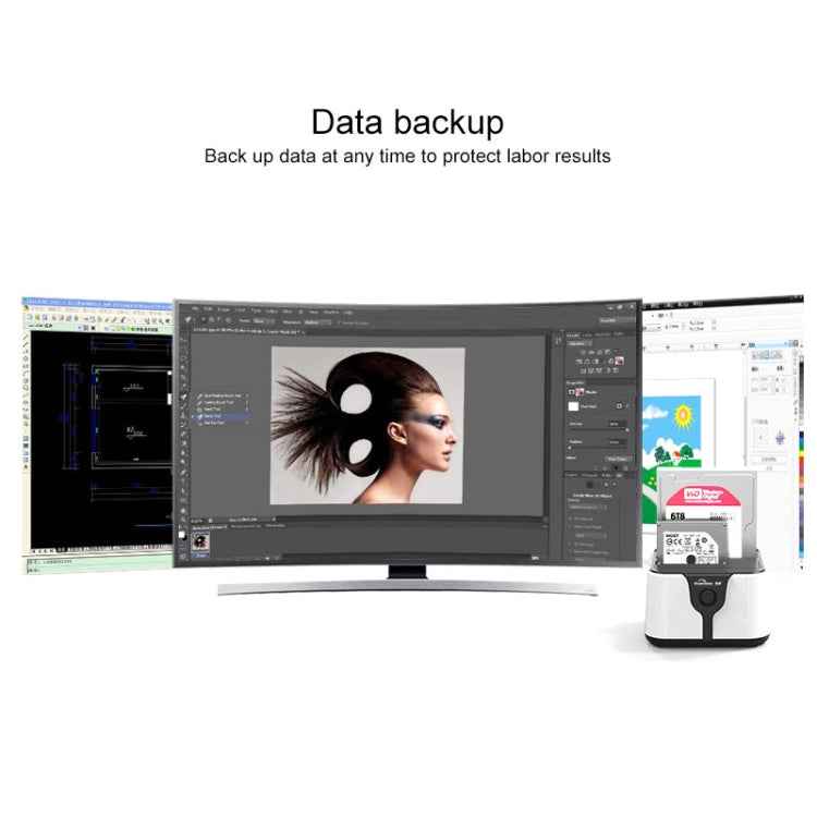 Blueendless 2.5 / 3.5 inch SATA USB 3.0 2 Bay Hard Drive Dock